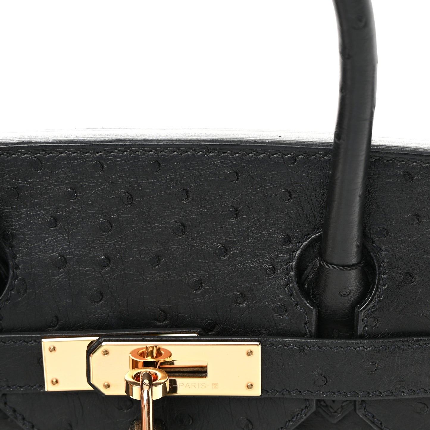 Ostrich Birkin 30 Black