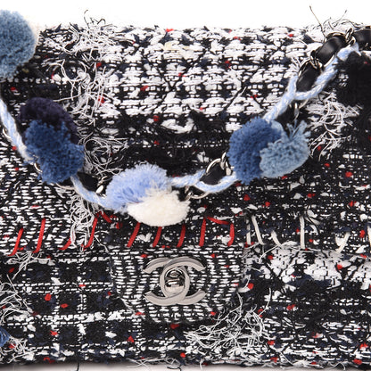 Chanel Tweed Pompom Flap Bag Multicolor 10 of 11