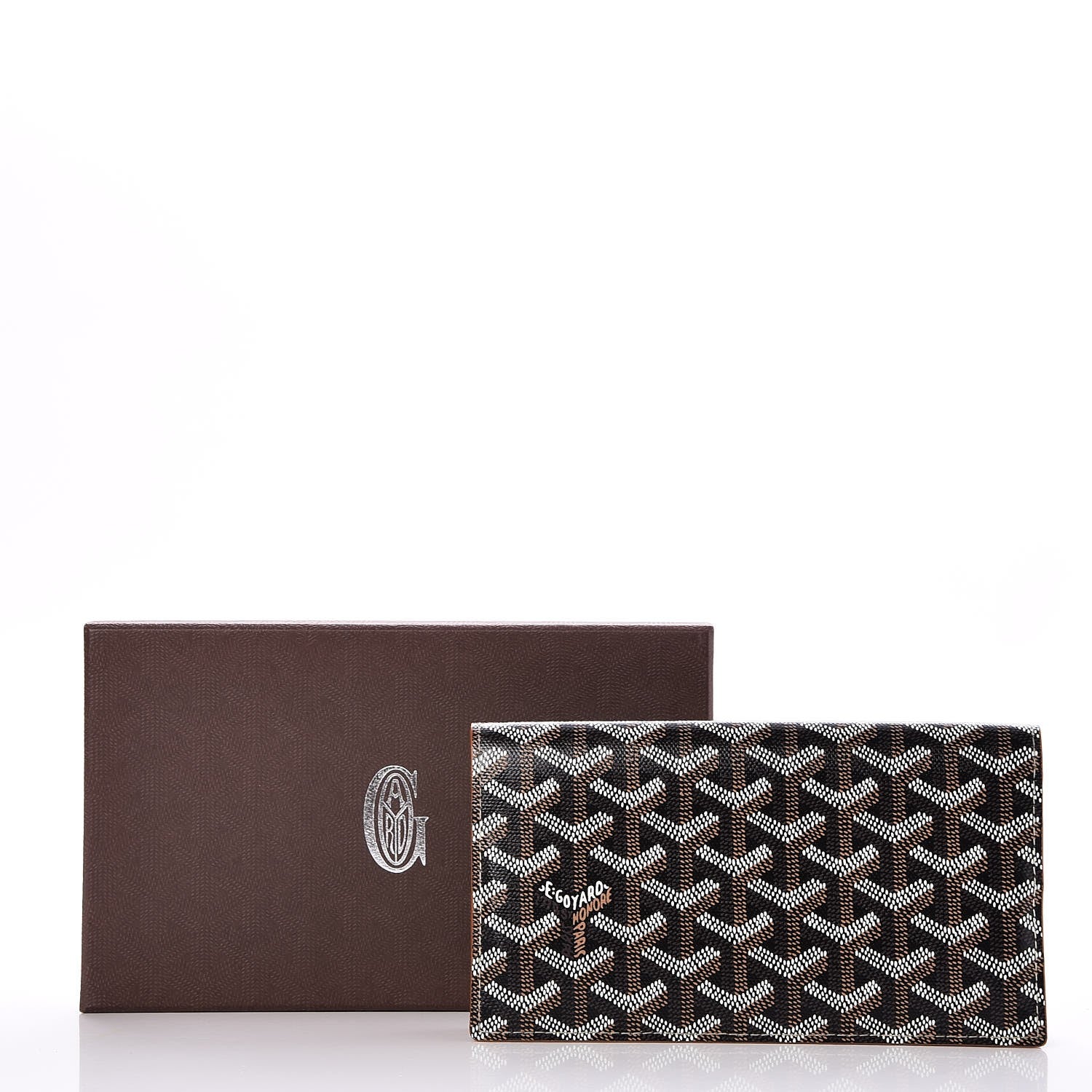 Goyard Goyardine Richelieu Wallet Black Gold 8 of 8