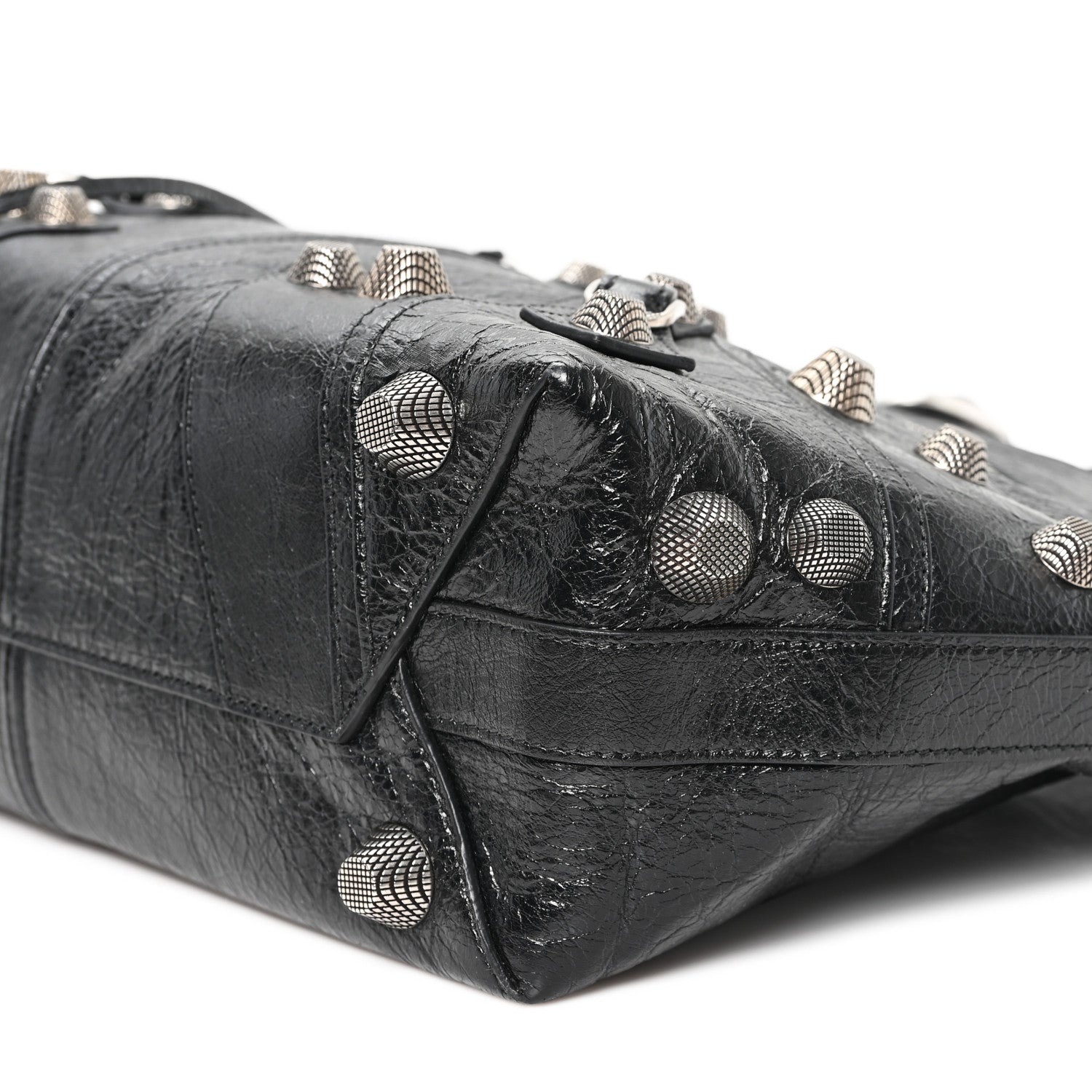 Balenciaga Agneau Arena Medium Le Cagole Carry All Bag Black