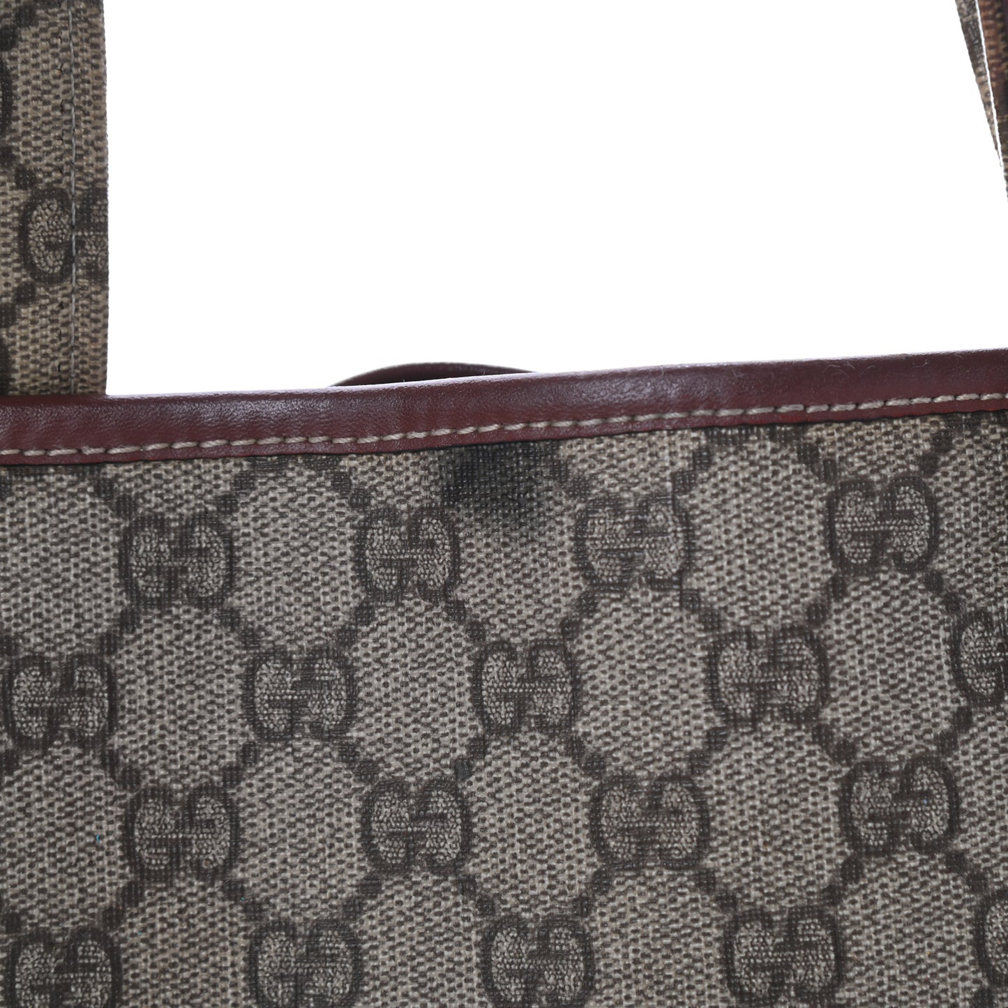 GG Plus Monogram Medium Signature Web Loop Tote Brown