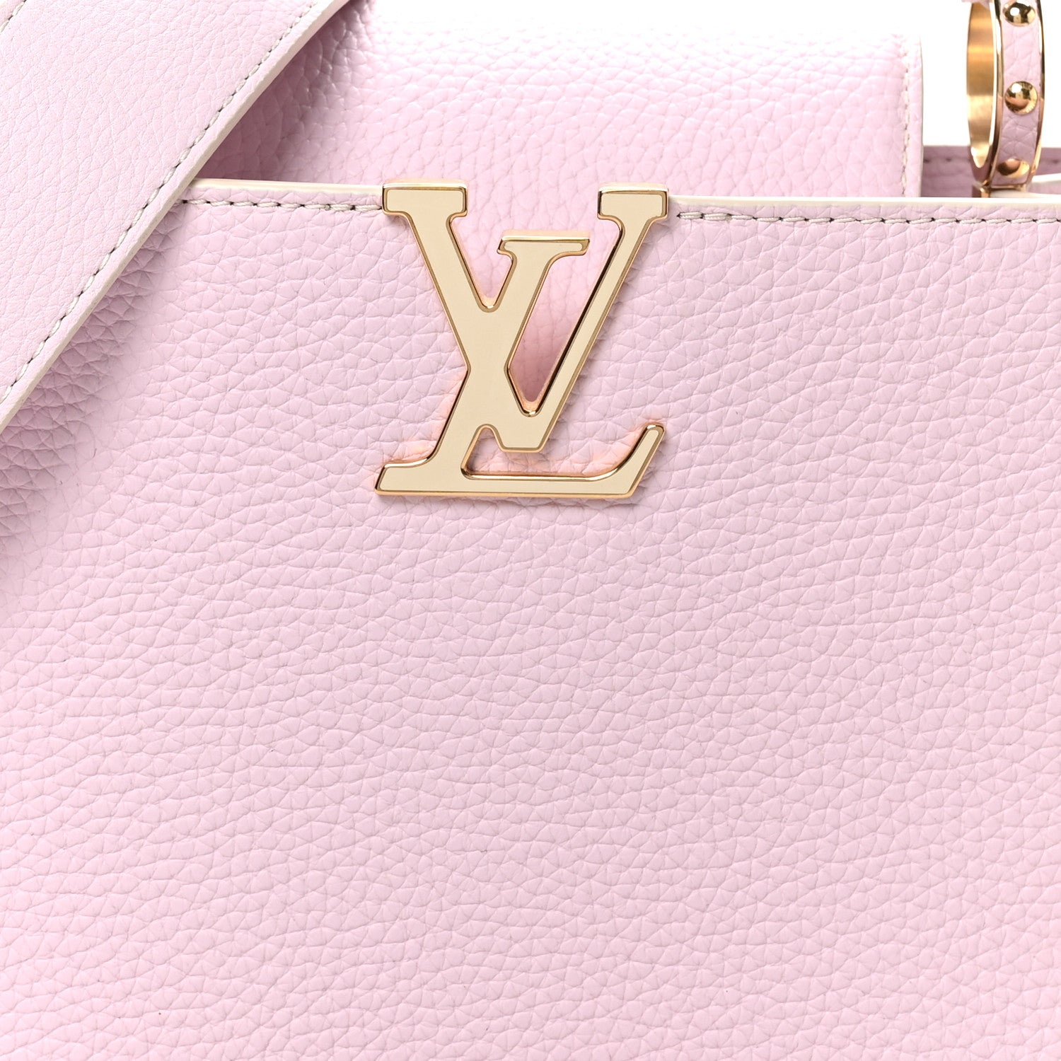 Louis Vuitton Taurillon MiniMe Capucines BB Guimauve Powder White 7 of 10