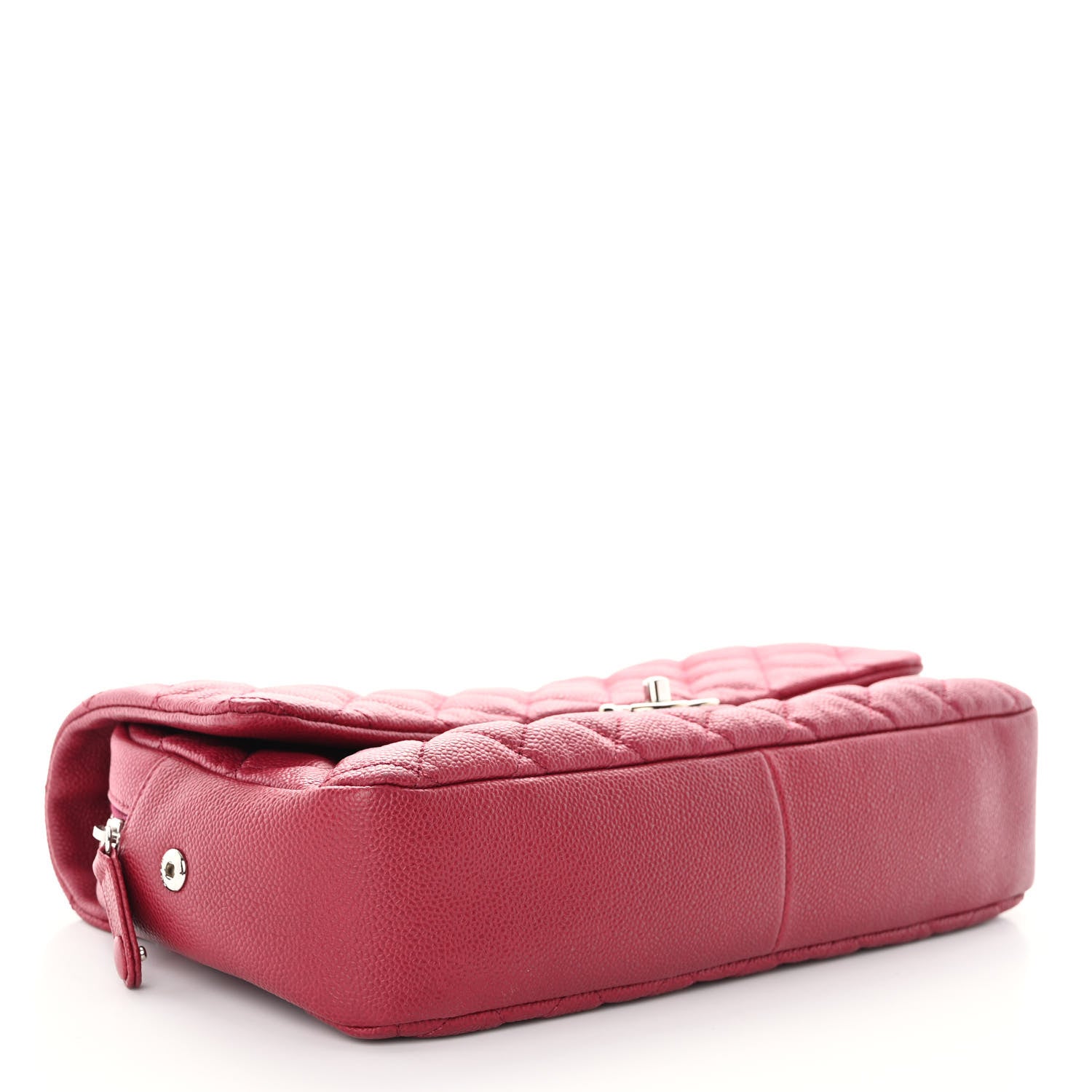 Chanel Caviar Quilted Jumbo Easy Flap Dark Pink 4 of 11