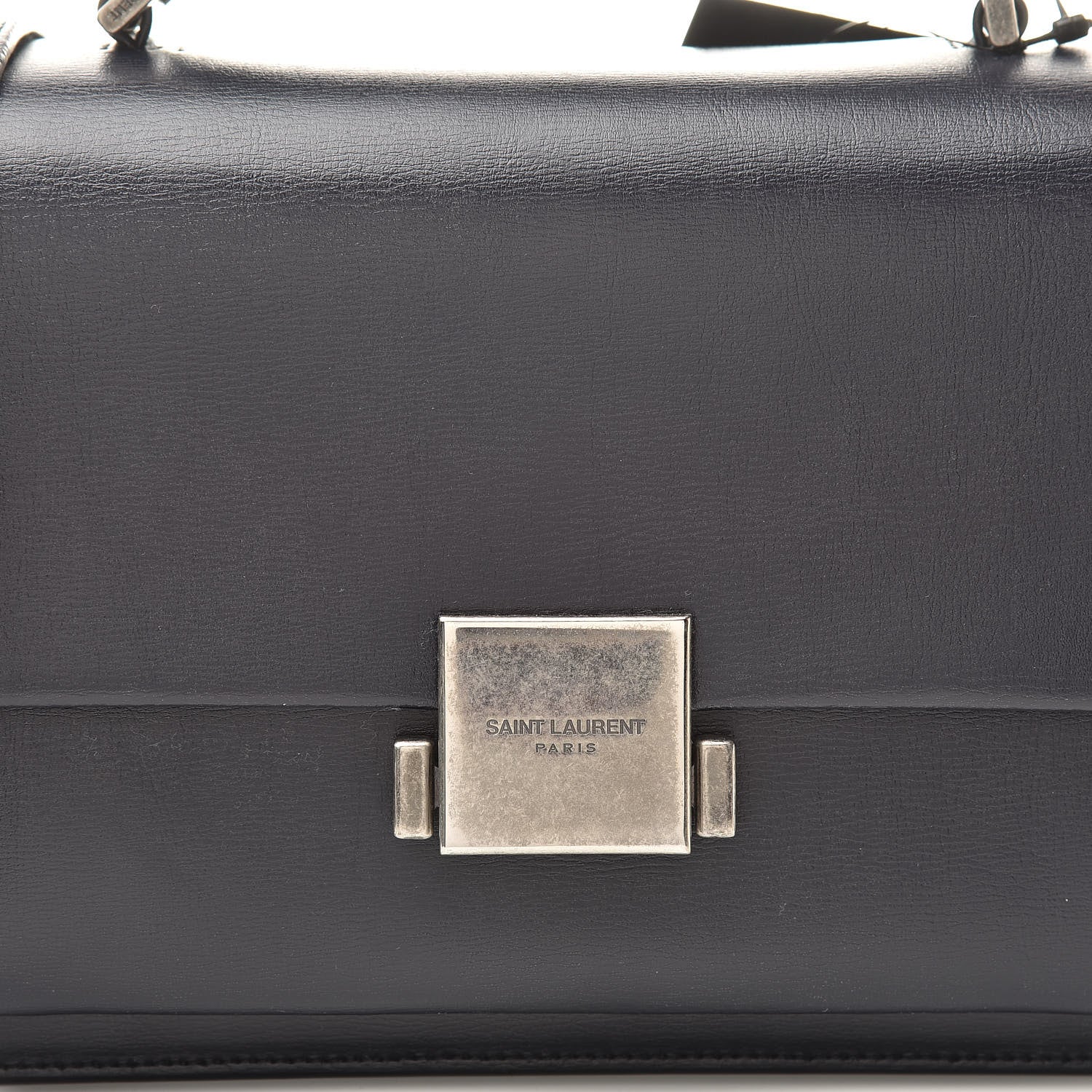Saint Laurent Calfskin Medium Bellechasse Satchel Navy 9 of 14