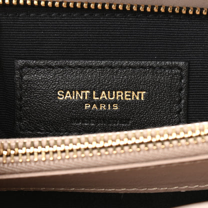 Saint Laurent Calfskin Y Quilted Monogram Medium Loulou Chain Satchel Light Natural 5 of 8
