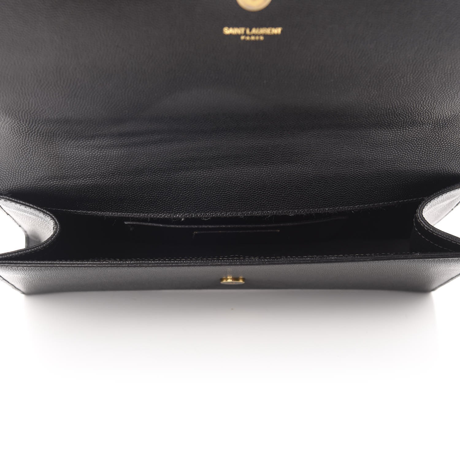 Saint Laurent Grain De Poudre Monogram Cassandre Clutch Black 5 of 10