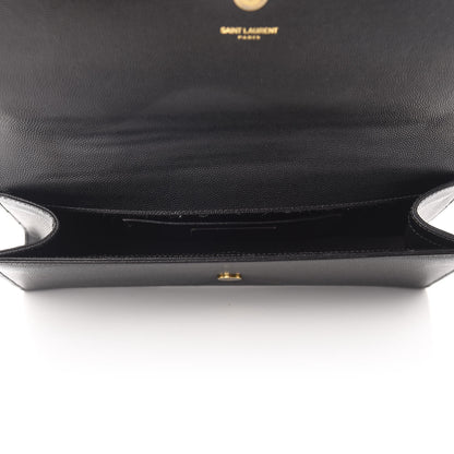 Saint Laurent Grain De Poudre Monogram Cassandre Clutch Black 5 of 10