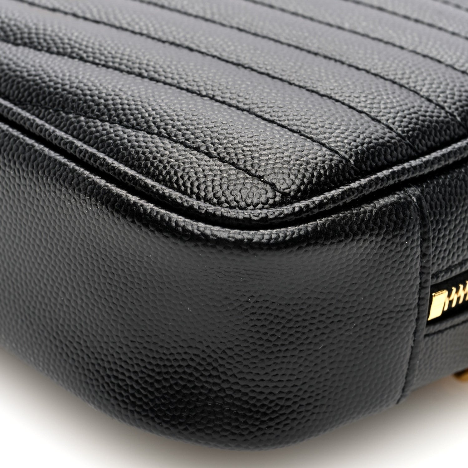 Saint Laurent Grain De Poudre Matelasse Monogram Mini Lou Camera Bag Black 9 of 9