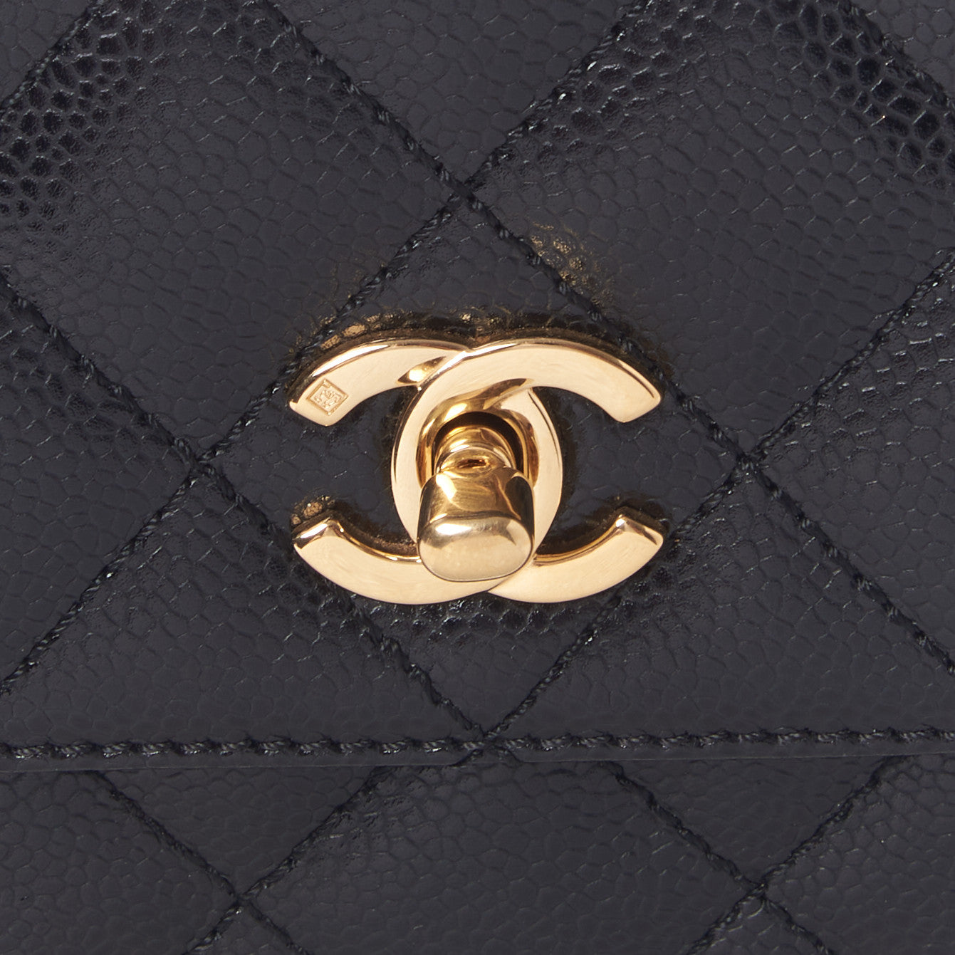 Chanel Caviar Quilted Jumbo Kelly Flap Black 8 of 10