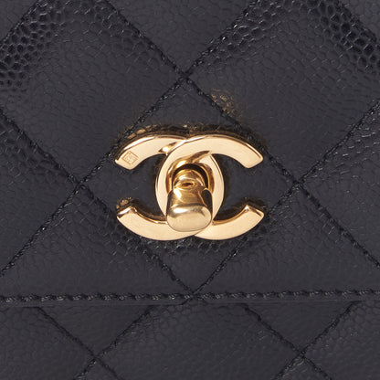 Chanel Caviar Quilted Jumbo Kelly Flap Black 8 of 10