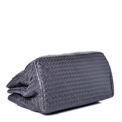 Bottega Veneta Nappa Intrecciato Medium Roma Tote Ferro Gray 4 of 9