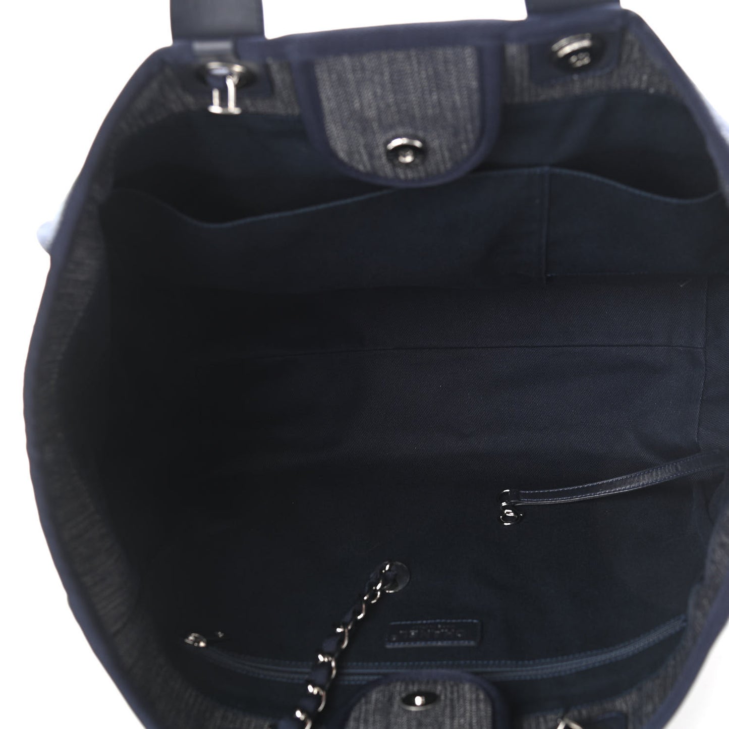 Denim Medium Deauville Tote Dark Blue