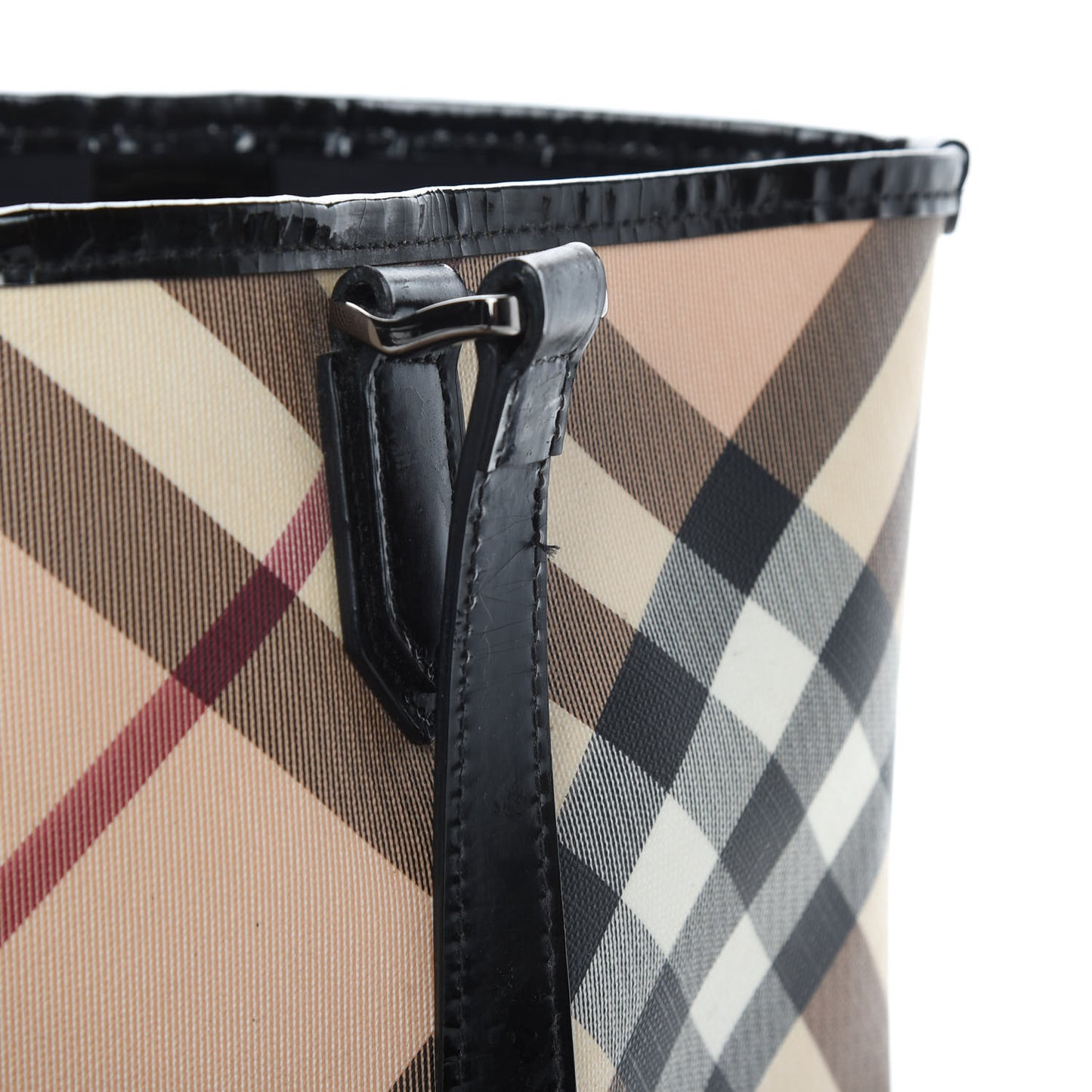 Nova Check Small Nickie Tote Black