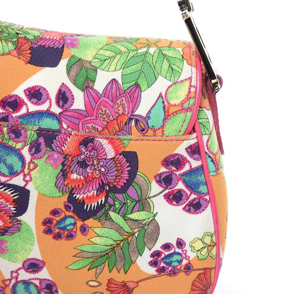 Christian Dior Canvas Floral Saddle Bag Multicolor 11 of 13