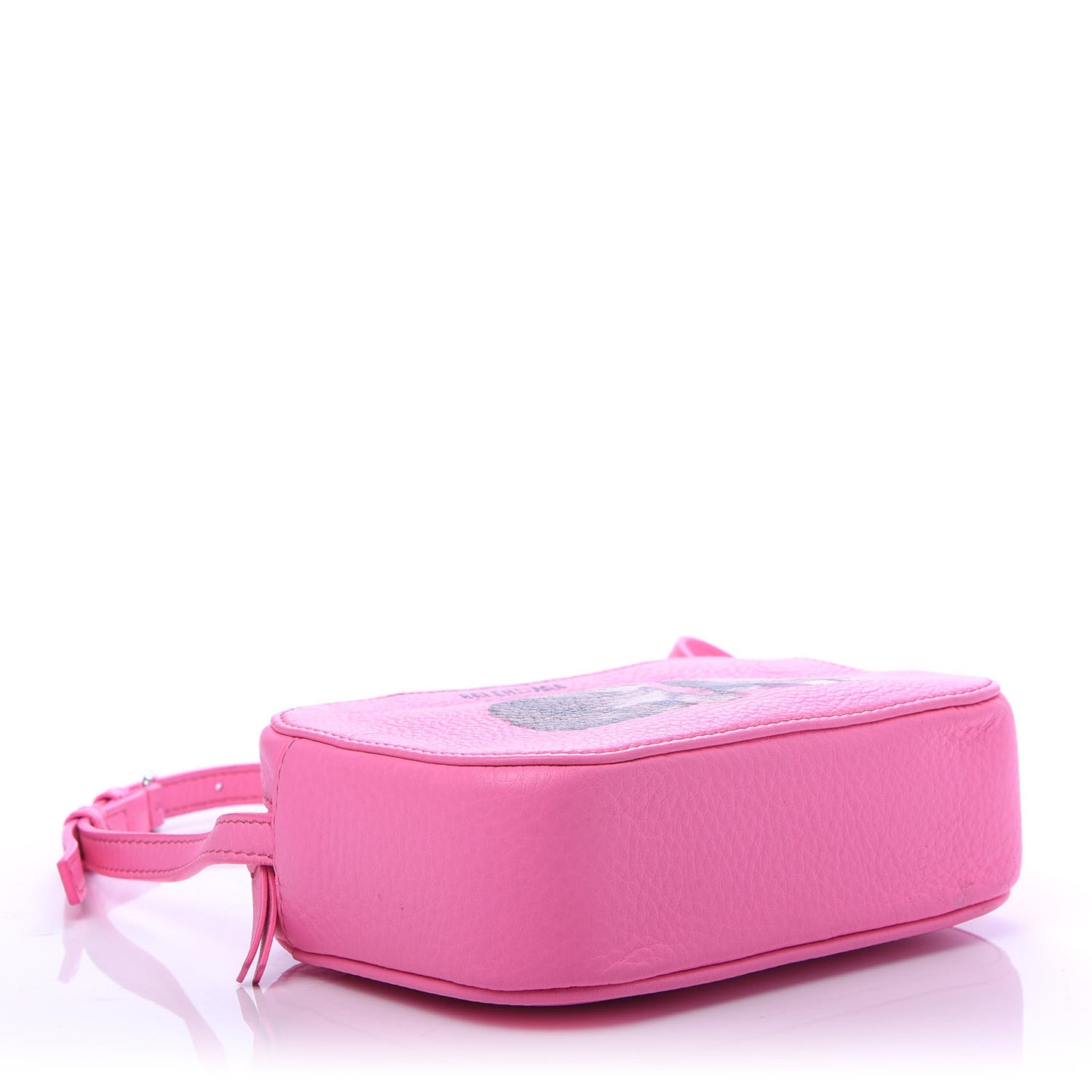 Calfskin Kittens Logo XS Everyday Camera Bag Acid Pink