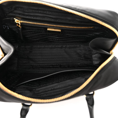 Prada Re-Nylon Saffiano Medium Re-Edition 1978 Two Handle Bag Black 5 of 10