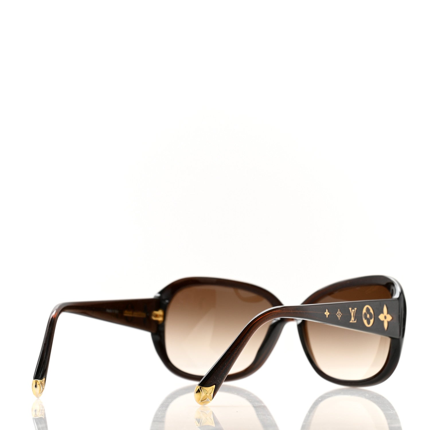 Louis Vuitton Acetate Obsession GM Sunglasses Z0459W Brown Glitter 4 of 7