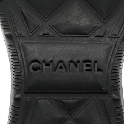 Chanel Velvet Calfskin Mixed Fibers CC Sneakers 37 Black 6 of 13