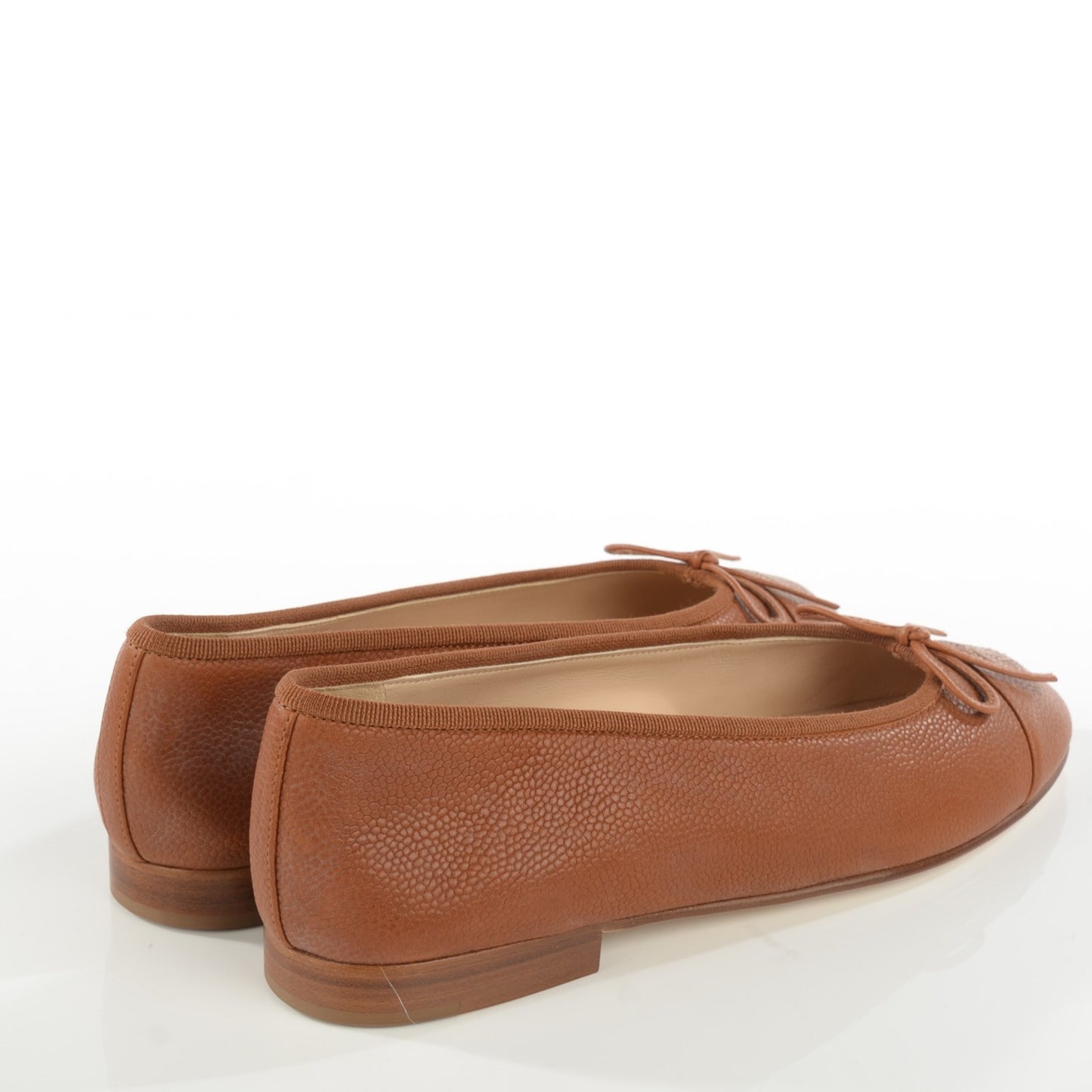 Caviar CC Cap Toe Ballerina Flats 37 Brown