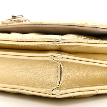 Christian Dior Metallic Lambskin Cannage Mini My Dior Bag Gold 10 of 13