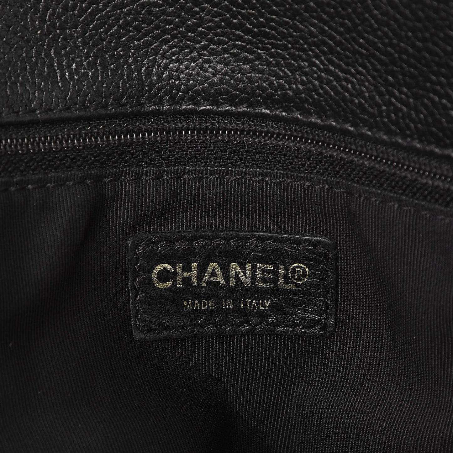Calfskin Cerf Executive Shopper Tote Black
