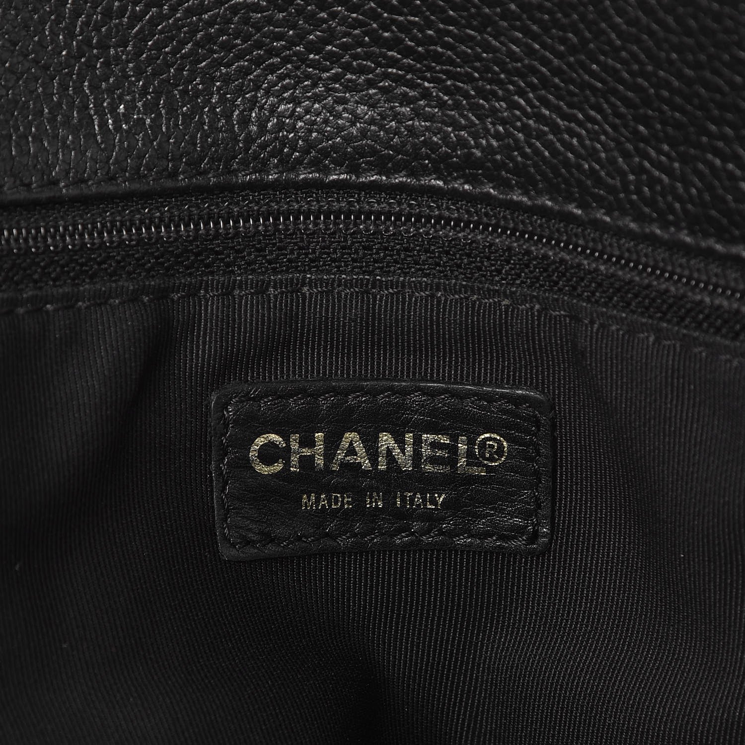 Chanel Calfskin Cerf Executive Shopper Tote Black 6 of 8