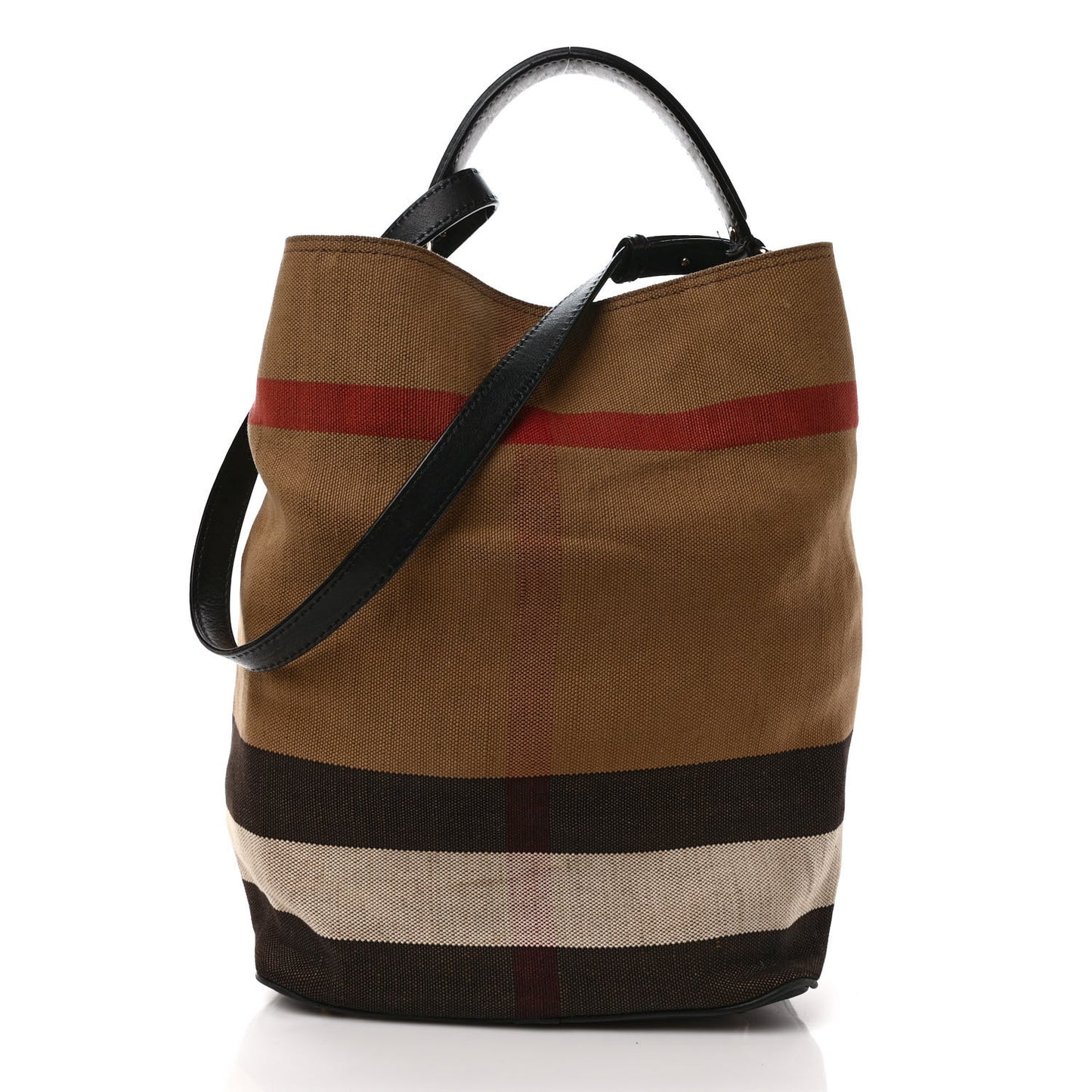 Canvas Mega Check Medium Ashby Hobo Black