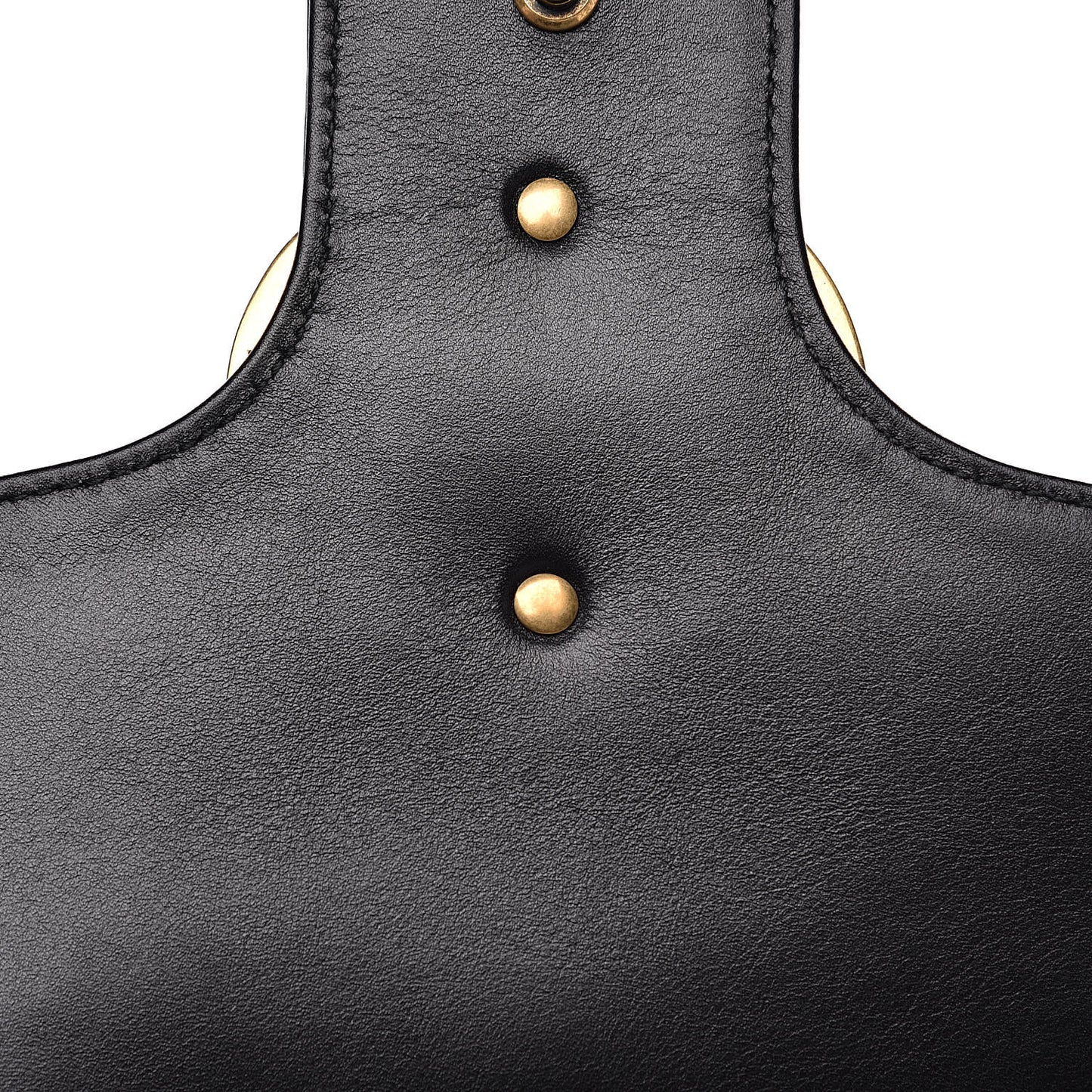 Calfskin Matelasse Studded Medium Pearly GG Marmont Shoulder Bag Black
