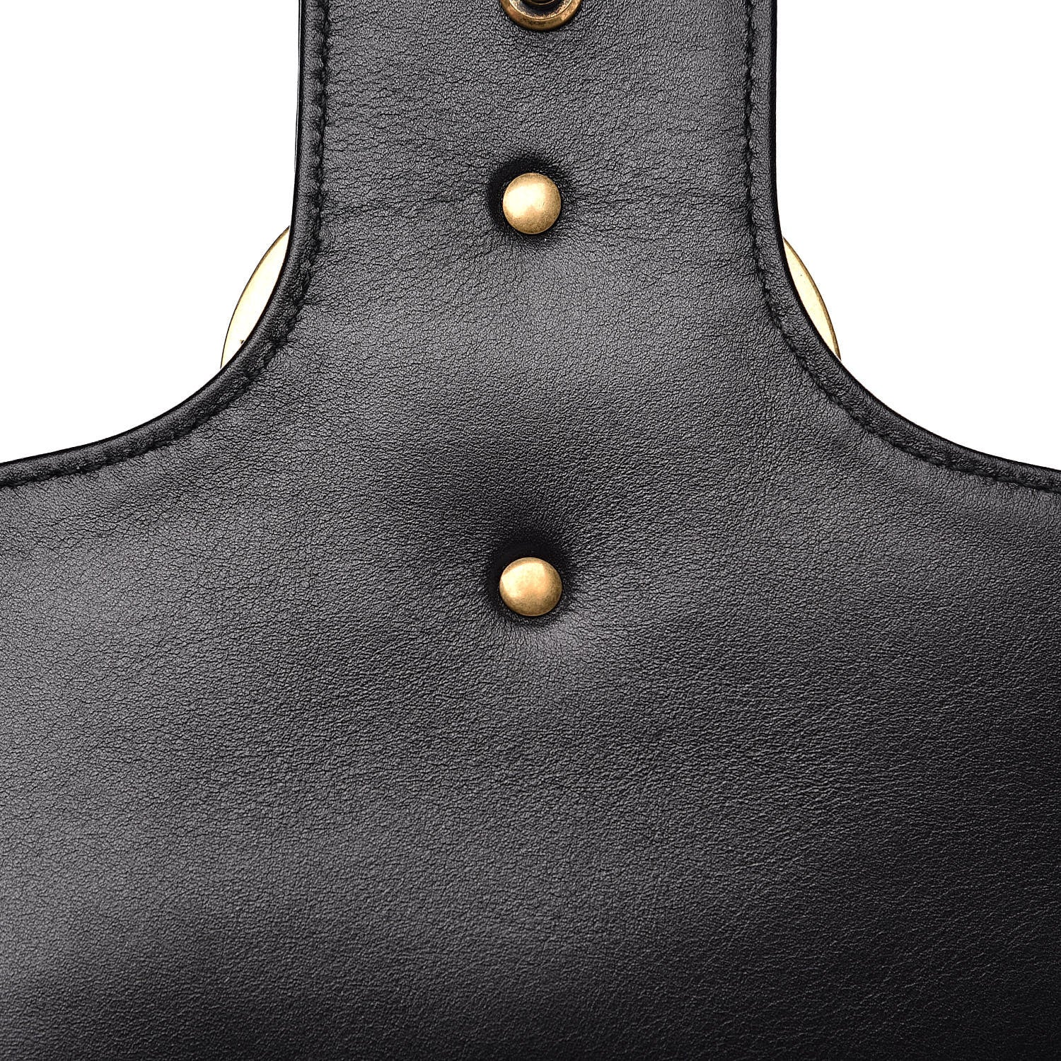 Gucci Calfskin Matelasse Studded Medium Pearly GG Marmont Shoulder Bag Black 12 of 12