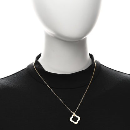 Van Cleef & Arpels 18K Yellow Gold Byzantine Alhambra Pendant Necklace 2 of 6