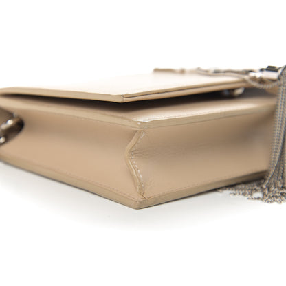 Saint Laurent Smooth Calfskin Classic Monogram Kate Tassel Chain Wallet Light Natural 8 of 10