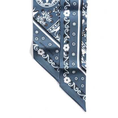 Hermes Silk Peuple Du Vent Bandana Twilly 4 of 5