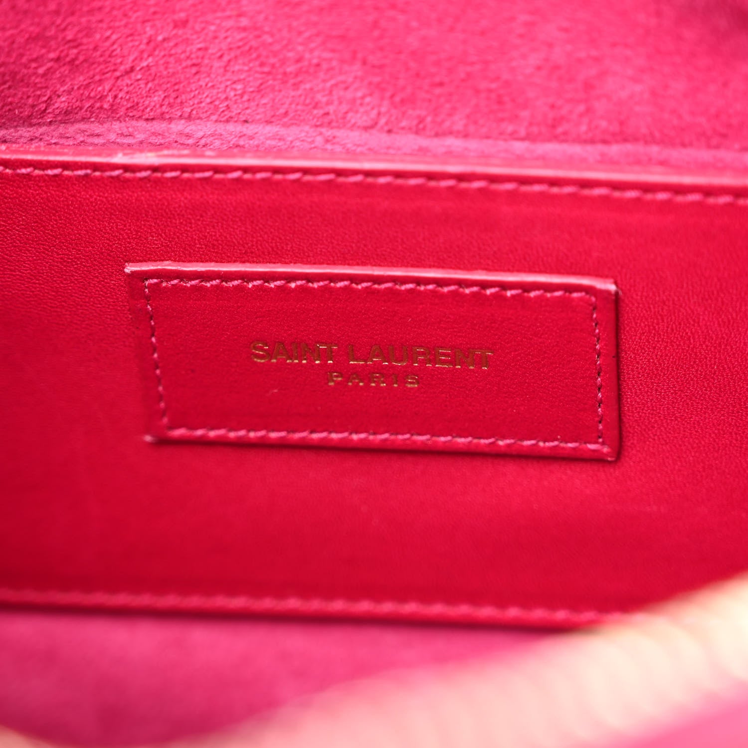Saint Laurent Calfskin Classic Baby Duffle Fuchsia 6 of 12