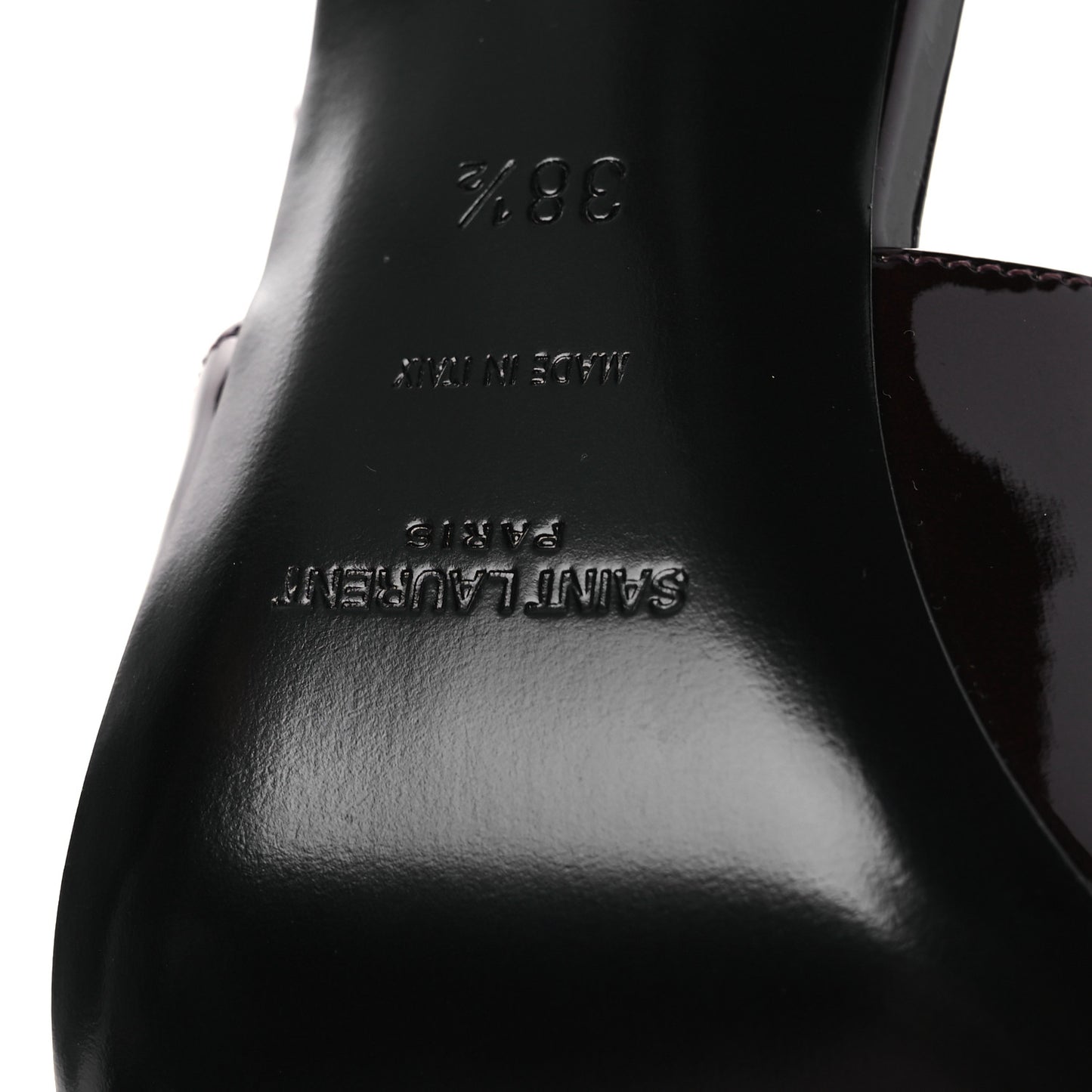 Vernice Gloss Lee 75 Slingback Pumps 38.5 Marron Glacé