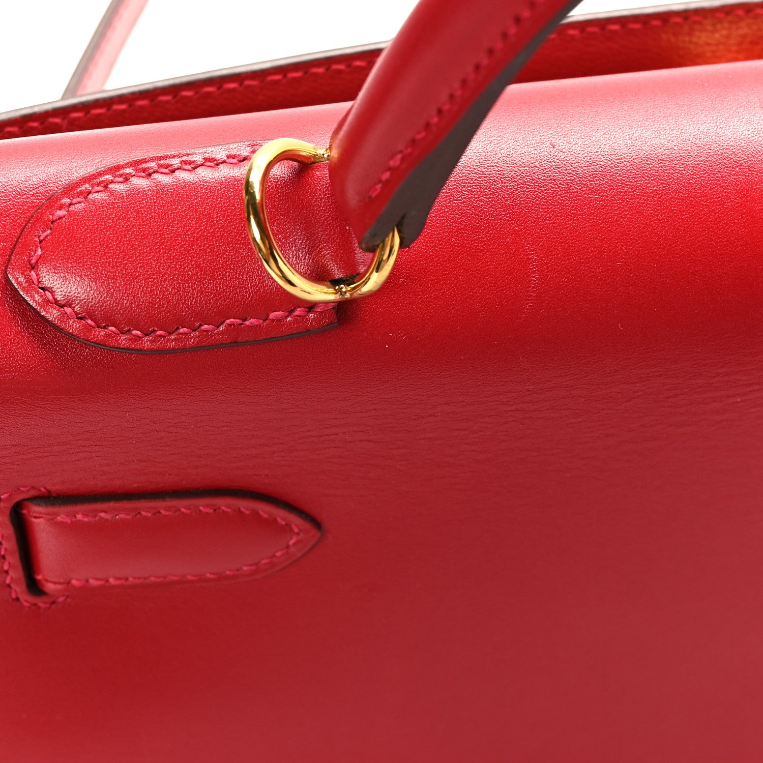 Hermes Tadelakt Kelly Sellier 32 Rouge Vif 12 of 12