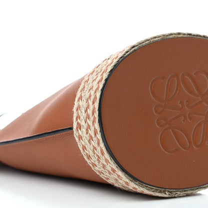 Loewe Calfskin Raffia Gate Bucket Bag Tan 9 of 10
