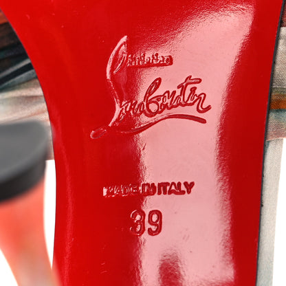 Christian Louboutin Crepe Satin Ombre Nicol Is Back 85 Slide Sandals 39 Loubi 7 of 8