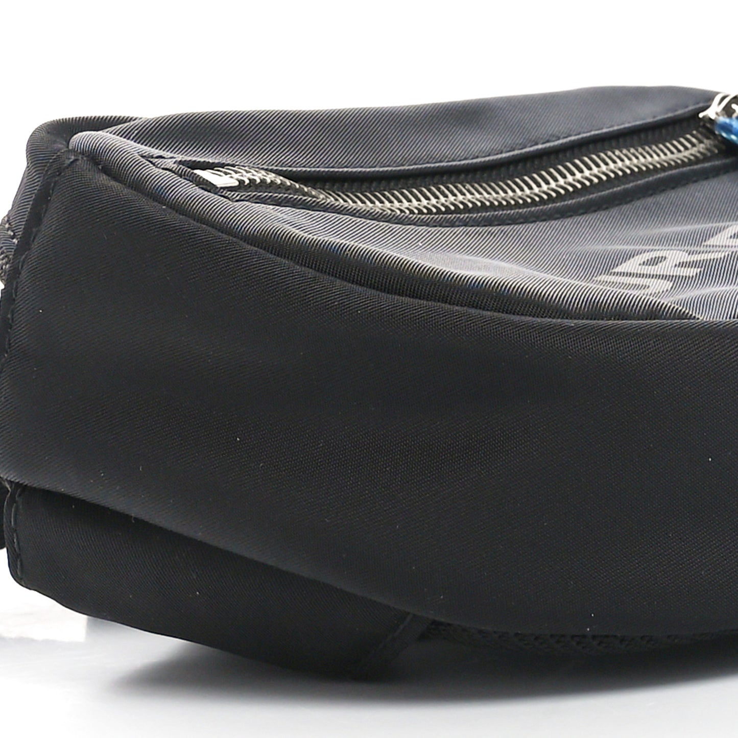 Econyl Logo Print Small Cannon Bum Bag Black