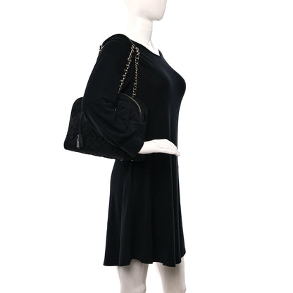 Prada Nylon Tessuto Impuntu Quilted Shoulder Bag Black 2 of 8