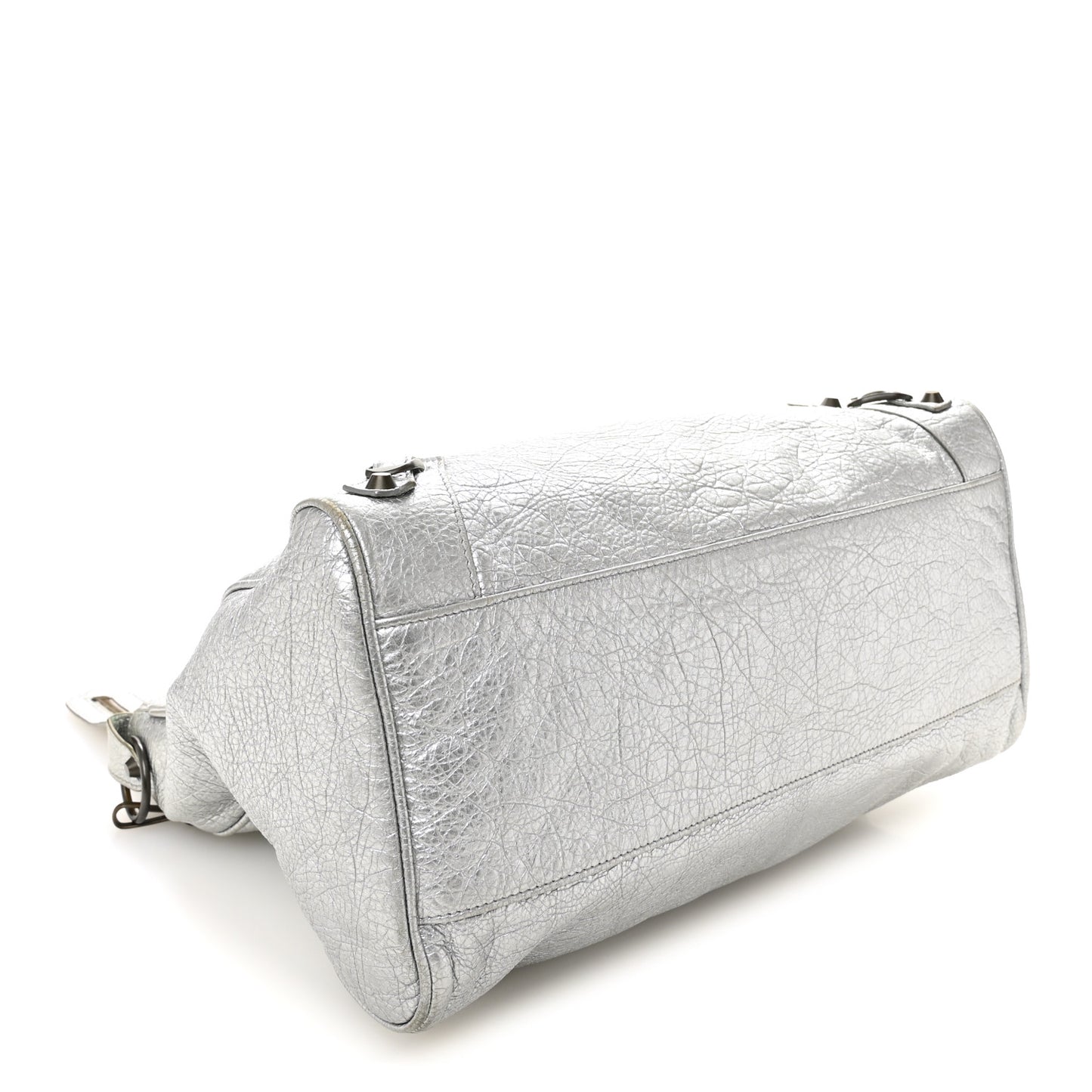 Metallic Agneau Classic Hardware Velo Gris Aluminum