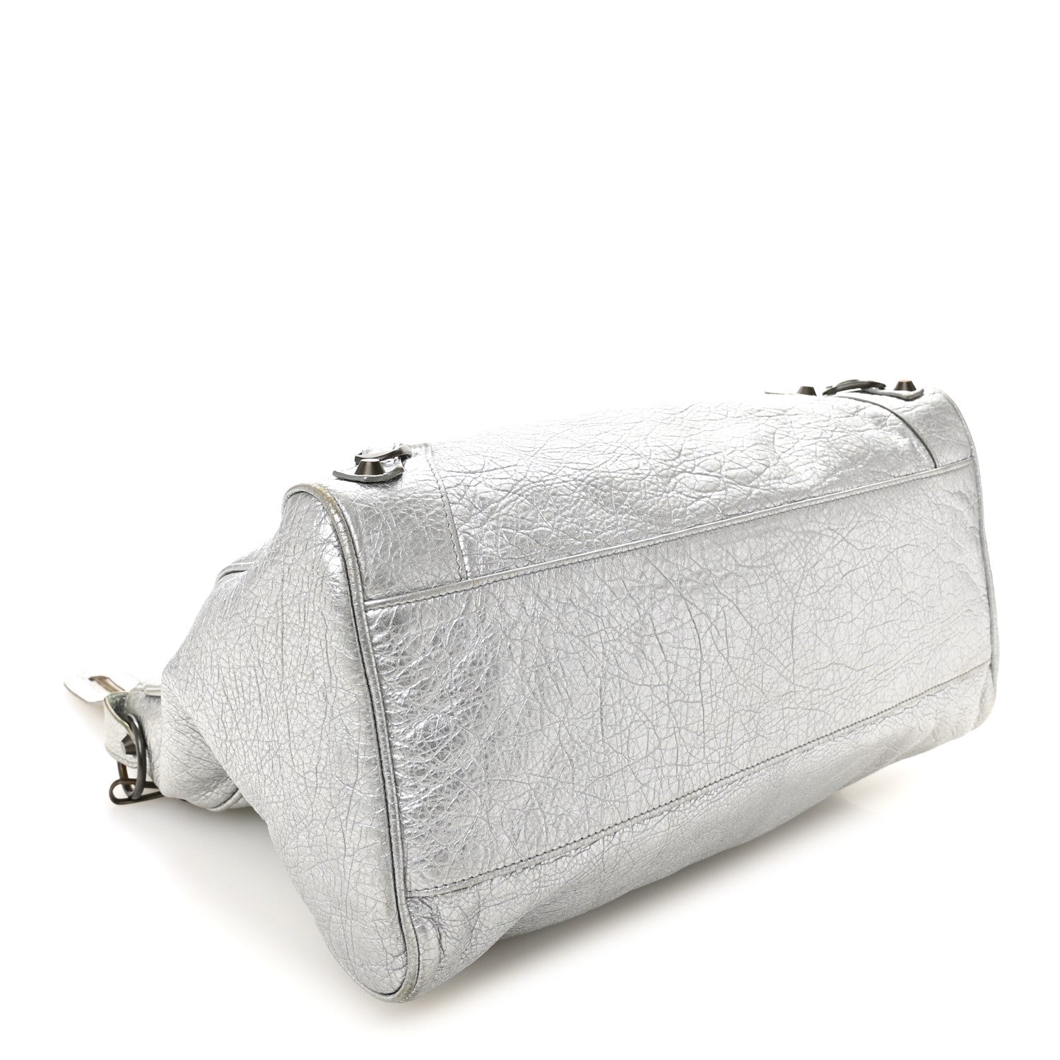 Balenciaga Metallic Agneau Classic Hardware Velo Gris Aluminum 5 of 11