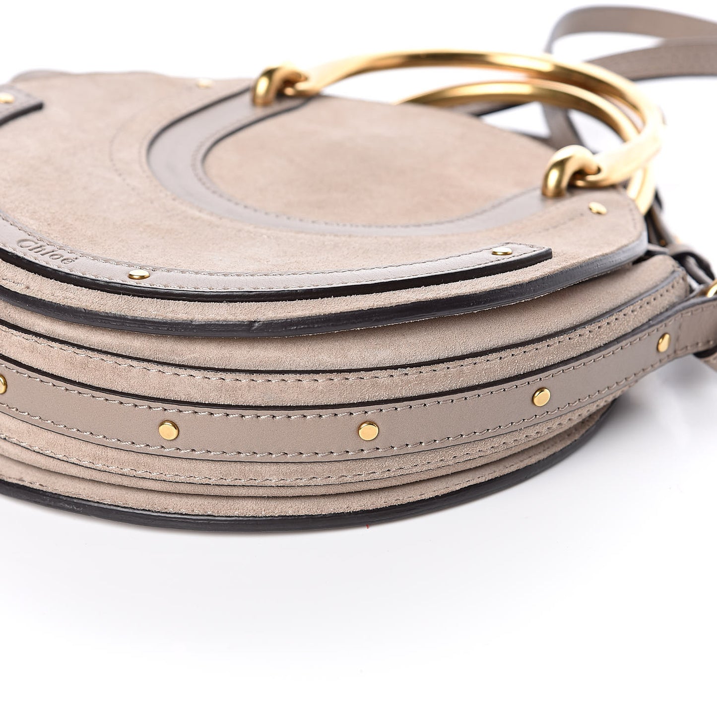 Calfskin Suede Small Pixie Bag Motty Grey