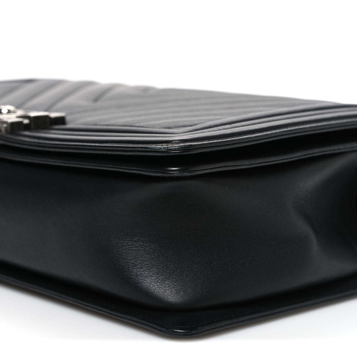 Chanel Lambskin Chevron Quilted New Medium Boy Flap Black 10 of 10