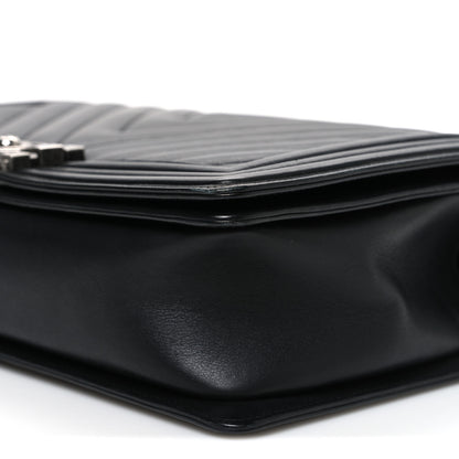 Chanel Lambskin Chevron Quilted New Medium Boy Flap Black 10 of 10