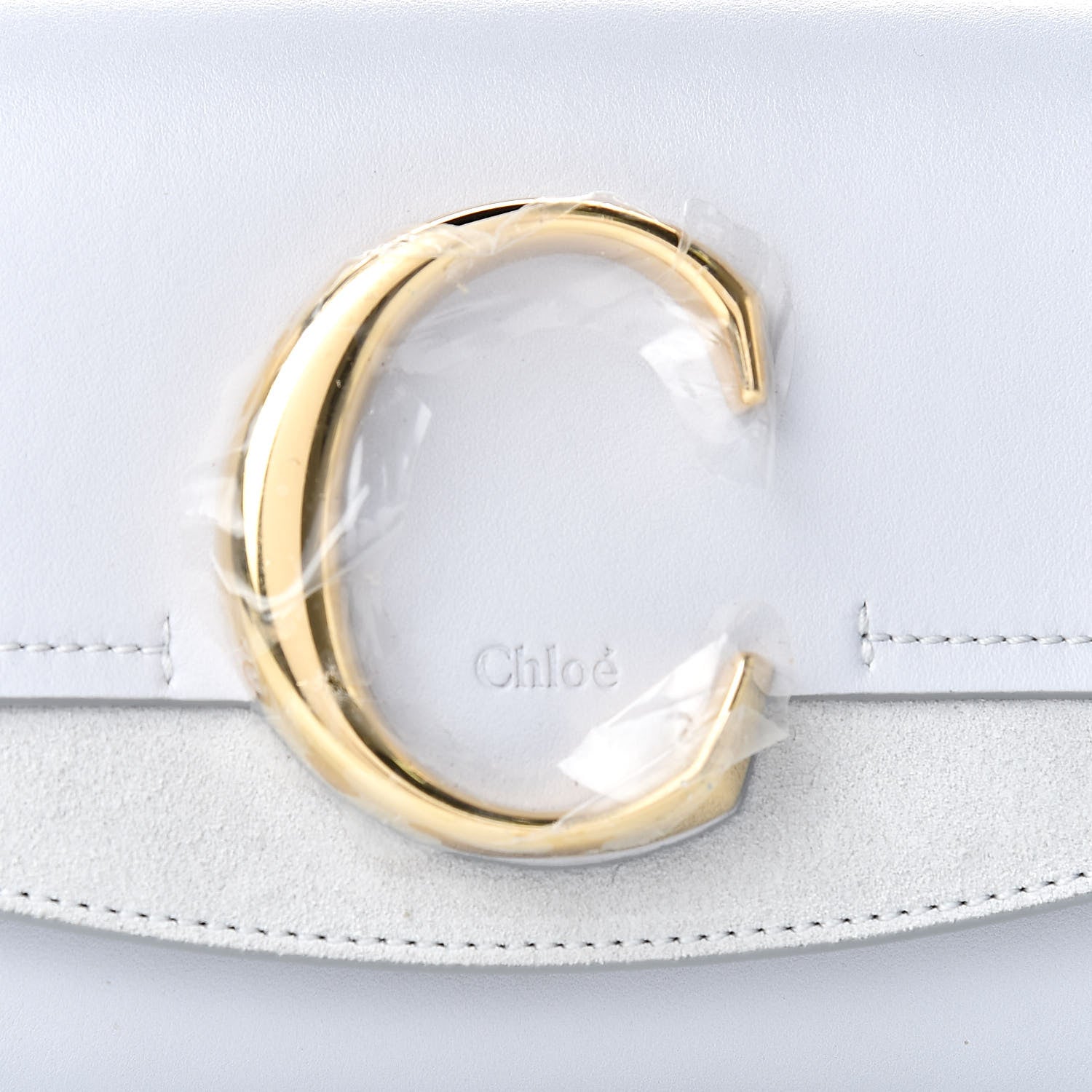 Chloe Calfskin Suede C Belt Bag Light Cloud 8 of 10