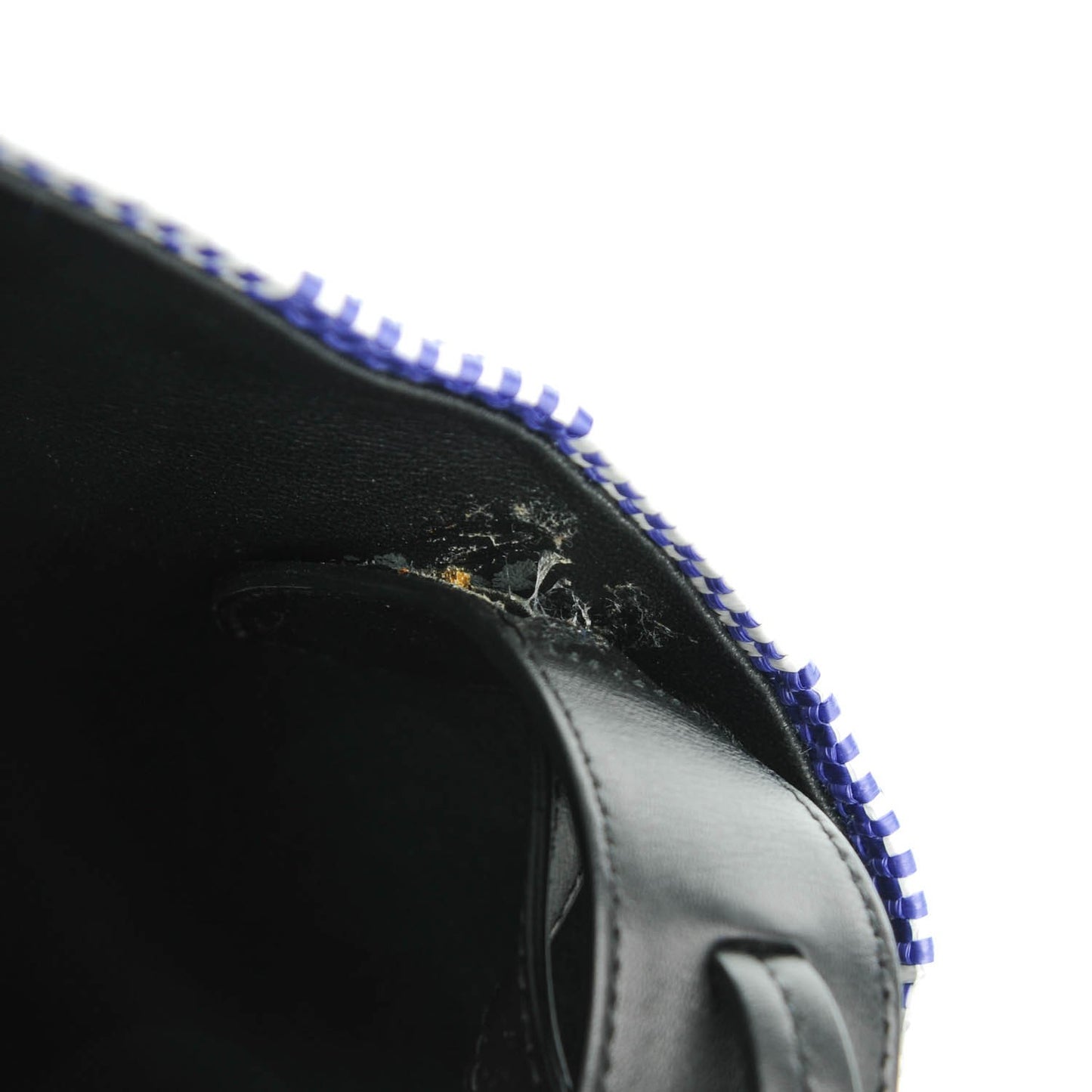 Gingham Woven Medium Phantom Luggage Cobalt