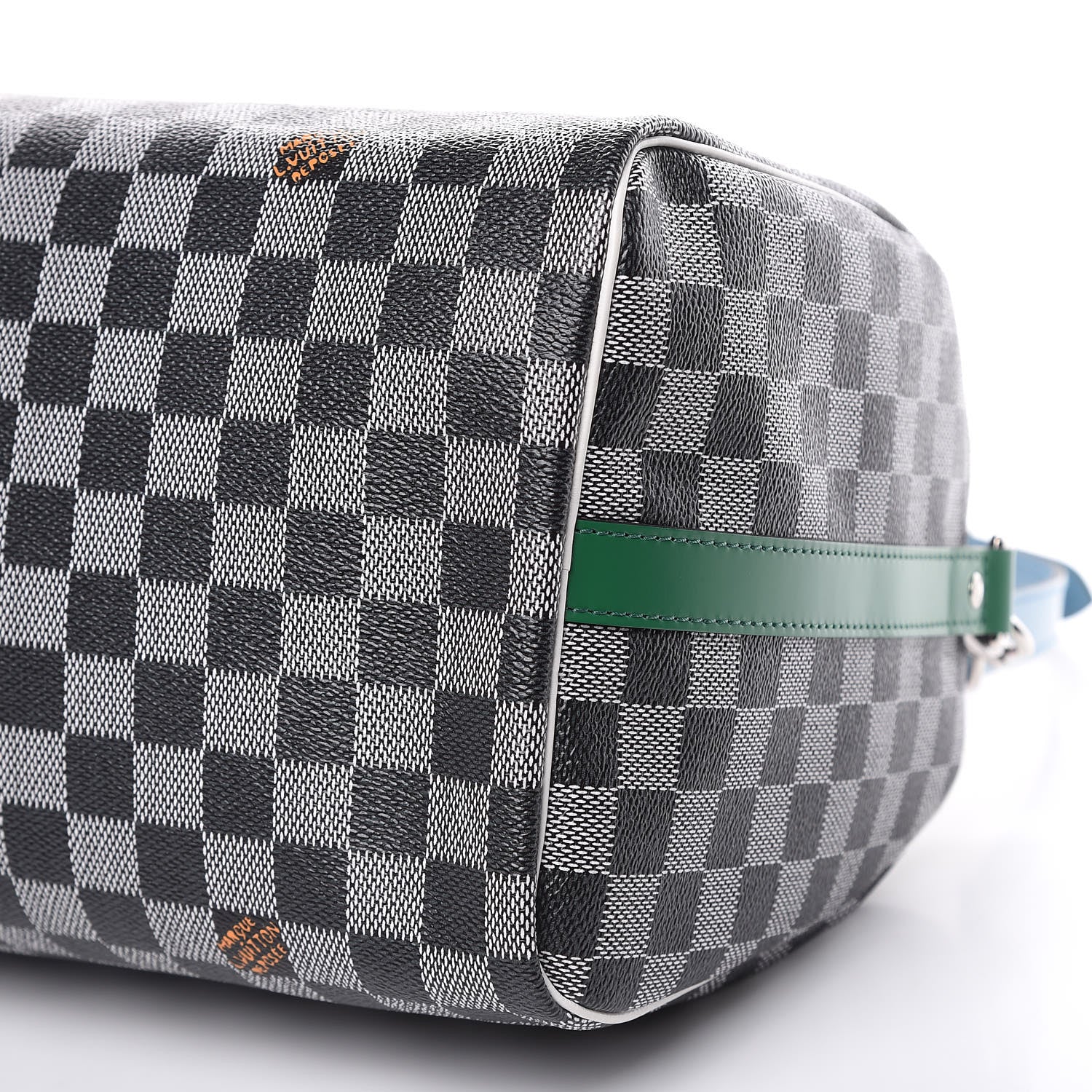 Louis Vuitton Damier Speedy Bandouliere 30 Black White 9 of 9