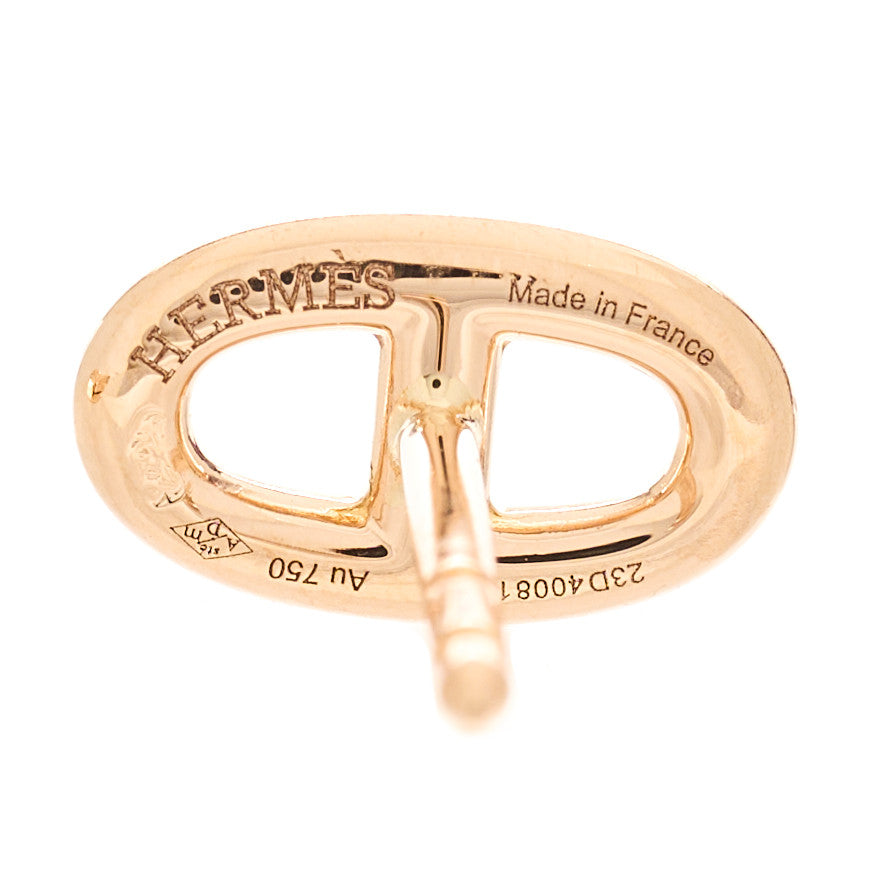 Hermes 18K Rose Gold TPM Farandole Stud Earrings 3 of 5