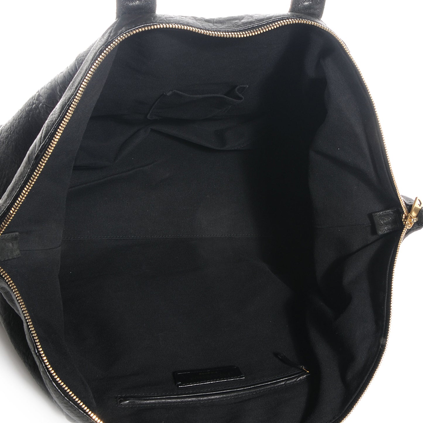 Coated Lambskin Easy Sac Black