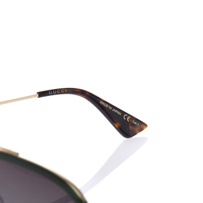 Gucci Web Aviator Sunglasses GG0062S Green Red 6 of 8